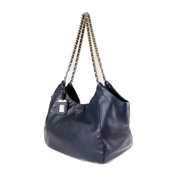 Prada Bag Navy Shoulder - Picture 1 of 9